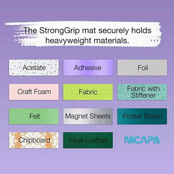Nicapa StrongGrip Cutting Mat for Cricut Explore Air/Air 2/Maker (12x24 inch)